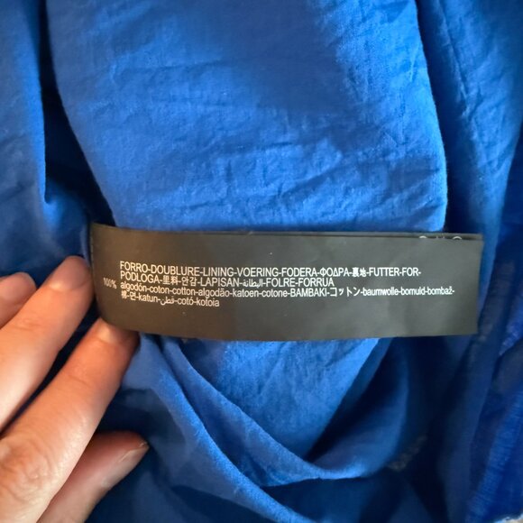 Zara The Melody Blue Cutwork Strappy Maxi‎ Dress - Picture 5 of 5